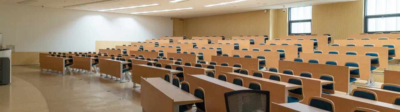 Empty Lecture Hall. Photo by Changbok Ko on Unsplash
