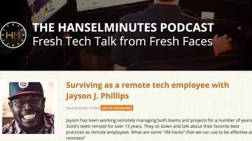Screenshot of episode 723 podcast description on hanselminutes.com